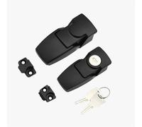 Cerradura cuadrada para puerta de armario, cerradura de puerta de armario, cerradura cuadrada pequeña, 1 unidad (con cerradura negra)
