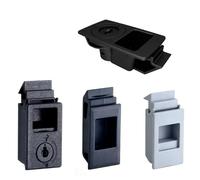 Cerradura de abrazadera for gabinete con llave o sin llave for gabinete contra incendios, caja eléctrica, caja de luz de metal, accesorios industriales, Rarelock MS552 H, 1 unidad(9008P-1-1 Key Black)