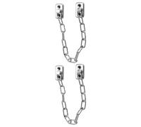 Cerradura de Acero Cadena Inoxidable Piezas para 2 Ventanas | Plata, para Puertas y Hojas Correderas, Uso en Escuelas, Reduce Riesgo de Caída y Mejora Circulación