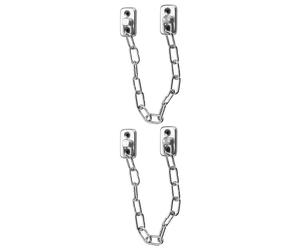 Cerradura de Acero Cadena Inoxidable Piezas para 2 Ventanas | Plata, para Puertas y Hojas Correderas, Uso en Escuelas, Reduce Riesgo de Caída y Mejora Circulación