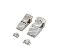 Cerradura de acero inoxidable 304 DKS con hebilla for puerta de gabinete de distribución, cerradura DK604, cerradura cuadrada pequeña oculta, 1 unidad(DK604 (small))