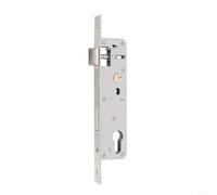 Cerradura de acero inoxidable de 85 x 20 mm para marco de tubo de puerta de jardín, pestillo giratorio de 360° DIN izquierda/derecha, inserto en forma de U para mayor seguridad