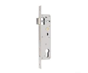 Cerradura de acero inoxidable para marco de tubo de puerta de jardín, fondo de 85 x 20 mm, pestillo giratorio de 360°, inserto en forma de U para mayor seguridad