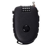 Cerradura de alambre retráctil, candado portátil para equipaje de viaje, cable de combinación de 4 dígitos, protector de seguridad antirrobo para bicicletas, mochilas, cochecito, de laptop
