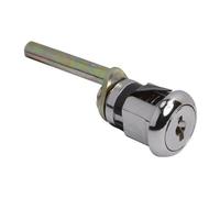 Cerradura de aleación de zinc, mecanismo de bloqueo triple con diseño de llave de disco redondo, seguridad resistente para armarios de metal de oficina