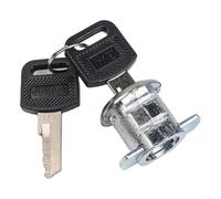 Cerradura de aleación para cajón de herramientas con inserto de varilla, sistema de rotación de 180 grados diseñado para cajas de herramientas y seguridad de gabinete, incluye dos llaves de cilindro