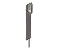 Cerradura de aplique de 500 mm ALMA - Ral 9006 gris - 240-500-9006