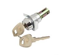 Cerradura de armario de herramientas, uso de reparación automática con núcleo de cobre, construcción de aleación de zinc para seguridad, 2 llaves planas, acabado cromado para cajones (WT1202)