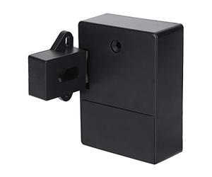 Cerradura de armario inteligente de 125 KHz, apertura de tarjeta RFID electrónica para armario, sauna, bibliotecas, fábricas y casilleros de oficinas, sin taladro(Negro)