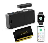 Cerradura de armario NFC RFID electrónica eLinkSmart sin llave: aplicación Bluetooth, seguridad infantil oculta, negro, para camuflaje licor, despensa