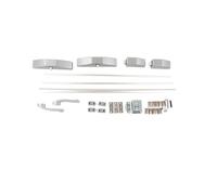 Cerradura de barra de empuje resistente, fácil de empujar hacia abajo, para centros comerciales, fábricas, hoteles, aleación de aluminio, acero inoxidable, cumplimiento de seguridad contra incendios