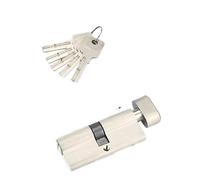 cerradura de barril Cilindro de cerradura Cerradura seguridad puerta central Interior Dormitorio Manija estar latón 5 llaves Para Puertas compuestas(75MMz 37.5 and 37.5m)