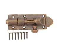 Cerradura de bloqueo deslizante vintage, hebilla de perno seguro, a prueba de óxido, portátil, de alta dureza para muebles para ventana