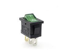 Cerradura de botón,Interruptor basculante, 5 uds./lote KCD1 21 * 15 LED 3 pines SPST 250 V 6 A Interruptor de barco SPST ON/Off Interruptor de posición basculante a presión con luz