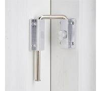 Cerradura de bucle ajustable plateada para puerta corrediza de patio