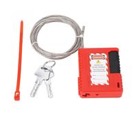 Cerradura de cable de bloqueo y etiquetado, candado de seguridad de acero inoxidable ajustable de 1 m de longitud de grado industrial para entornos de minería química eléctrica
