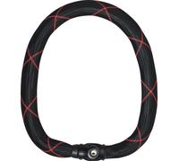 ABUS Steel-O-Chain Ivy 9210 Bloqueo de cadena, negro-rojo, tamaño 140 cm para Hombres