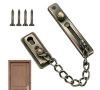 Cerradura de Cadena de Puerta de Acero Inoxidable, Cerradura Cadena Puerta Antirrobo, Iimitador de Puerta Interno Externo para Puertas y Ventanas de Apartamentos, Interiores de Hoteles y Hogares