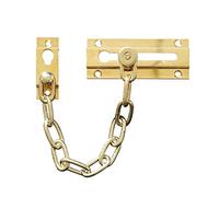 Cerradura de cadena for puerta corrediza de latón macizo (1 unidad) - Pestillo de seguridad antirrobo for puertas y ventanas