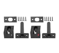 Cerradura de cadena para puerta de seguridad, aleación de zinc, antirrobo, rebote automático, diseño oculto, cadena de cerradura de puerta para el hogar, hotel, negro, 3,5 x 2 x 1