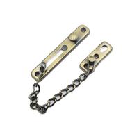 Cerradura de cadena para puertas de seguridad, Pestillo de cadena puerta acero inoxidable, limitador cerradura seguridad, Multicolor for el hogar(Green Patina)