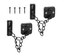 Cerradura de cadena puerta acero inoxidable, pestillo seguridad, hebilla for hogar, Hotel, apartamento, accesorio protector tornillo, 2 uds Para Puertas