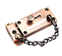 Cerradura de cadena segura, práctica y no fácil de romper, cerradura de puerta de cadena antirrobo engrosada, cadena antirrobo de hardware doméstico, barra de cadena de habitación(Antique Bronze)
