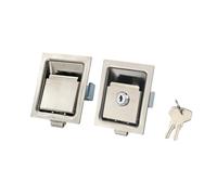 Cerradura de caja de herramientas integrada for remolque de camión, cerradura de seguridad de acero inoxidable 304 for puerta de gabinete, 1 unidad(No lock)