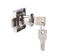 Cerradura de cajón, 19 mm/0,74 pulgadas de diámetro de orificio Cerradura antirrobo para muebles con llaves Hardware de seguridad reutilizable para el hogar y la oficina para (138-32)