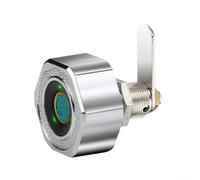 Cerradura de cajón de huellas dactilares para uso doméstico y de oficina, sensor biométrico de 20 mm que almacena hasta 20 huellas dactilares para un acceso seguro (plateado)