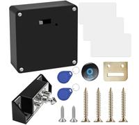 Cerradura de cajón inteligente: cerradura electrónica del gabinete con 2 llaveros y 3 tarjeta RFID, cerradura oculta del gabinete con tarjeta de sensor para el armario, los cajones, los casilleros y