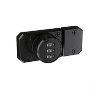 Cerradura de cajón resistente con contraseña adecuada para varios diseños de gabinetes, aleación de zinc (negro)