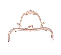 Cerradura de cierre de beso, marcos de metal for monedero, 1 pieza de marco de monedero de metal vintage de 20,5 cm, bolso de mano elegante vintage for mujer, cierre de cierre de beso con asa, accesor