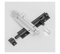 Cerradura de cierre ventana aleación aluminio 2-8 pulgadas, bisagra seguridad negra y plateada, cerradura puerta armario, hebilla, Perno, Herrajes for muebles(Grey,5inch)