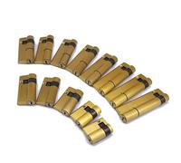 cerradura de cilindro, 1 cilindro de cerradura inteligente con huella dactilar, material cobre, clase C, 3 llaves, alta seguridad, mitad unilateral(85)