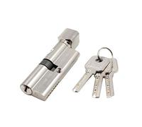 cerradura de cilindro, 1 juego de cerradura cilindro for puerta entrada, antirrobo, metal, con 3 llaves for el hogar