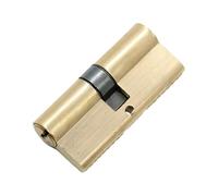 Cerradura de cilindro antirrobo de alta seguridad for puerta, núcleo de cobre puro con 2 llaves de ingeniería y 6 llaves maestras (1 unidad)(70=35+35)