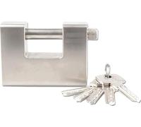 Cerradura de cilindro Candado de alta resistencia con 5 llaves, ancho del cuerpo la cerradura: 74 mm, 84, 94, diámetro : 12,8(74mm)