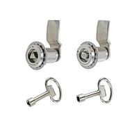 Cerradura de cilindro de acero inoxidable 304 for gabinete de control, puerta de hierro, lengüeta triangular de cuatro esquinas, 1 unidad(Square Adjustable)