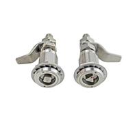 Cerradura de cilindro de acero inoxidable 304 MS816, cerradura de puerta triangular de cuatro esquinas, 1 unidad(Square Adjustable)