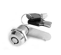 Cerradura de cilindro,ganzúa cerradura tubular, barril,Cerraduras cajón,2PCS Cilindro casillero Puerta Gabinete Buzón Candado Leva Cajón Armario Caja con 4 llaves for herrajes muebles(M18 30 mm)