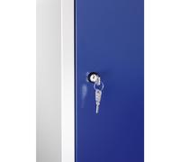 Cerradura de cilindro giratoria C+P, con dos llaves