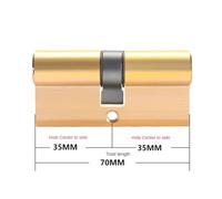 Cerradura de cilindro latón for puerta aleación aluminio, cabezal cerradura simple doble abierto, todo tipo seguridad dormitorio acero y plástico(70mm35add35)