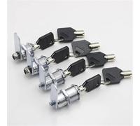 Cerradura de cilindro MS402 for puerta, armario, buzón, candado, cajón, alacena o caja con 2 llaves (1 unidad)(20MM)