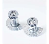 Cerradura de cilindro MS756 de aleación de zinc cromada con perno giratorio y llave tubular de leva triangular cuadrada, 1 unidad(Triangle without key)