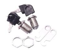 Cerradura de cilindro, selección cerradura tubular, barril, cerraduras cajón, 2 piezas mini leva 20 mm/30 mm for puerta, gabinete, buzón, + llaves, herramientas bricolaje(30 mm)