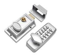 Cerradura de código digital mecánica impermeable, cerradura de puerta con contraseña electrónica, Cerradura Inteligente, interior y exterior para puertas de madera Puertas de patio Puertas de patio