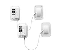 Cerradura de código para nevera, cerraduras de seguridad para niños, restrictores de bloqueo de cable de ventana con contraseña, tornillos de montaje adhesivos incluidos, cerradura de seguridad