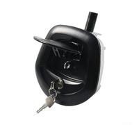 Cerradura de cola de pez en forma de T para remolques todoterreno de RV, pestillo de compresión de aleación de zinc con mango en T, seguridad antirrobo para caja de equipos industriales, color negro