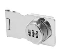 Cerradura de Combinación Aleación de Zinc, Gabinete Antirrobo | Ajuste de Contraseña, Diseño Numérico, Hierro y Plata, para Taquilla Escolar y Vitrina Doméstica